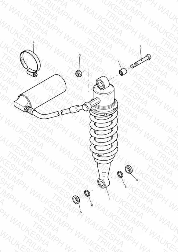 Rear Suspension Unit Single sided swingarm