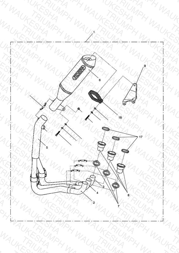 Exhaust Sys Assy, Arrow Race 3:1