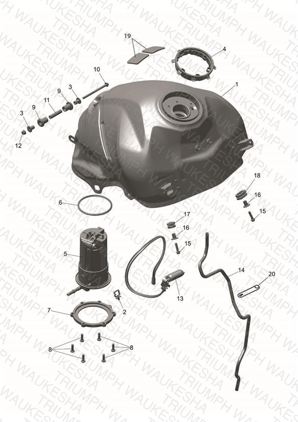 Fuel Tank, Pump and Fittings