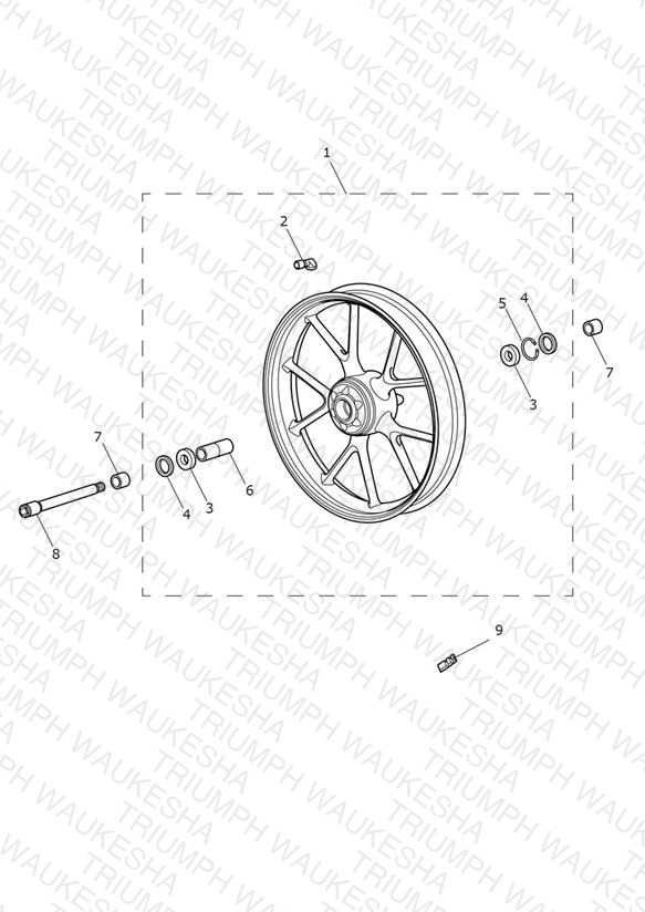 Front Wheel > 914972 - All Expt BR & IN, > 917474 - BR & IN Only