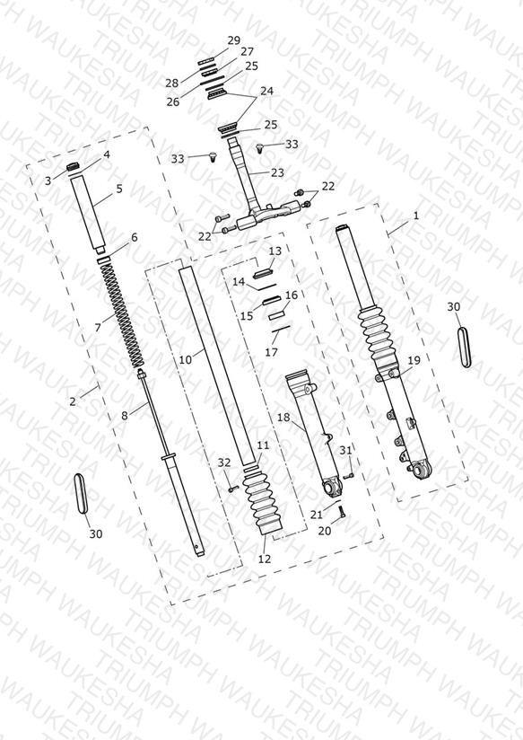 Front Forks & Lower Yoke