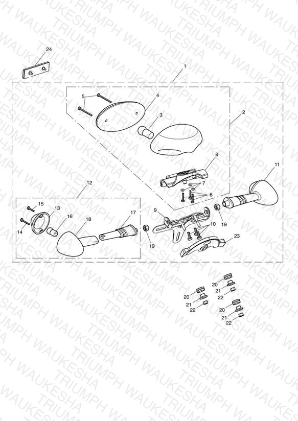Rear Light & Indicator Assy 469051 >