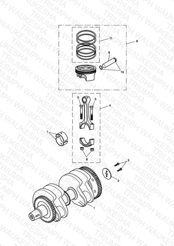Crankshaft, Connecting Rods & Pistons