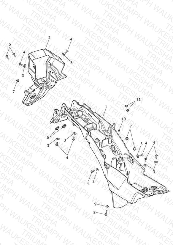 Rear Mudguard & Battery Box
