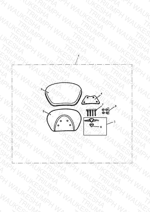Longhaul Backrest Pad, Passenger