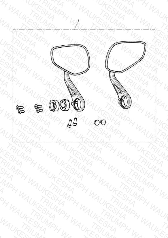 Bar End Mirror, Sports, Kit