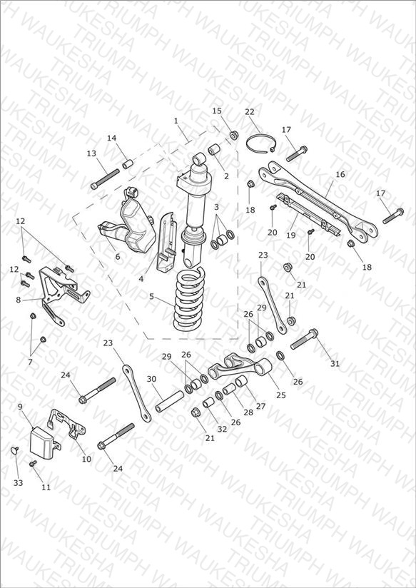 Rear Suspension Unit & Linkage