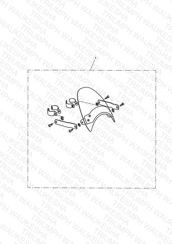 Flyscreen Kit 237541>, Chrome