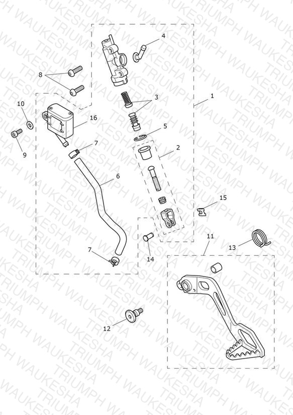 Rear Brake M/Cylinder Assy