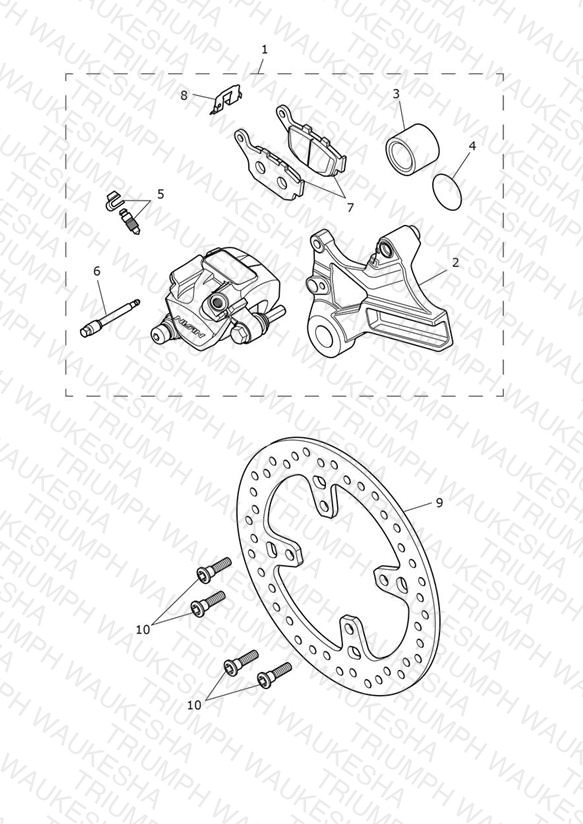 Rear Caliper & Disc