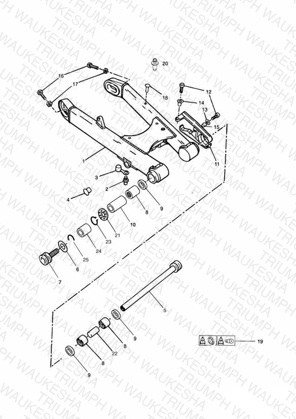 Swinging Arm 101854 » (Except 102063 » 102074 Inclusive)
