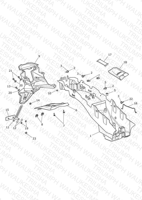 Rear Mudguard & Battery Box