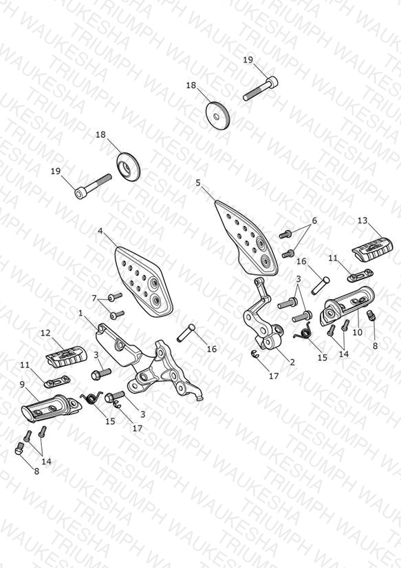 Foot Controls - Single Seat Version