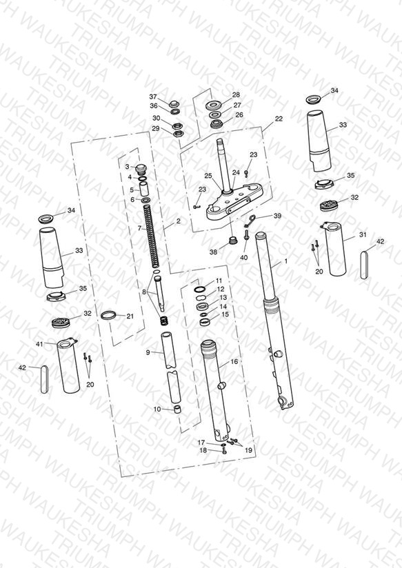 Front Forks & Lower Yoke 468391 >