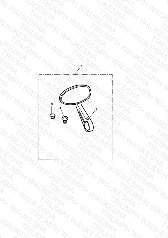 Mirror Bar End, Clear, Anodised