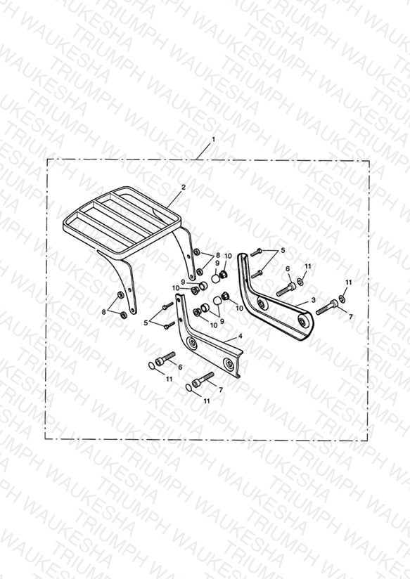 Luggage Rack (Mounting Plate) Kit