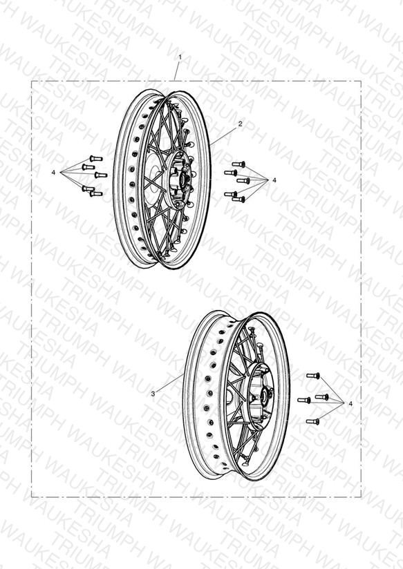 Wheels Kit, Black - > 829121
