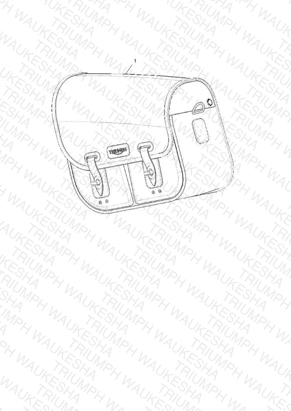 Pannier, Waxed Cotton, Black, LH