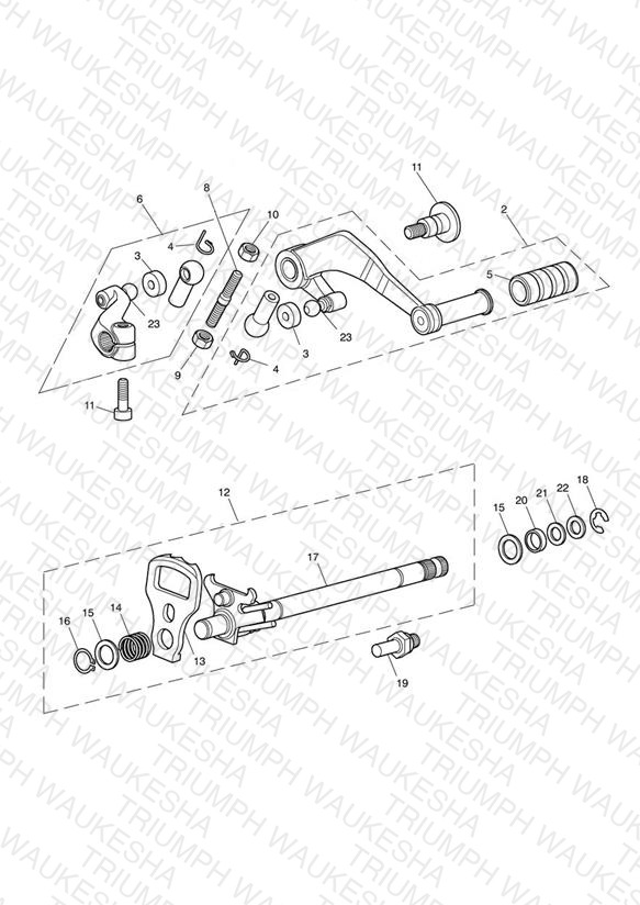 Gear Change Mechanism - Eng No 340170 >