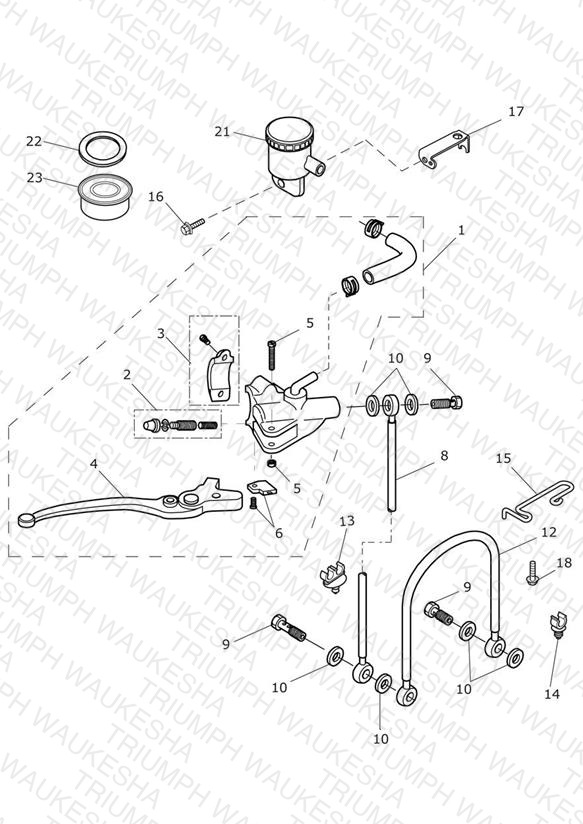 Front Brake Master Cylinder & Hoses