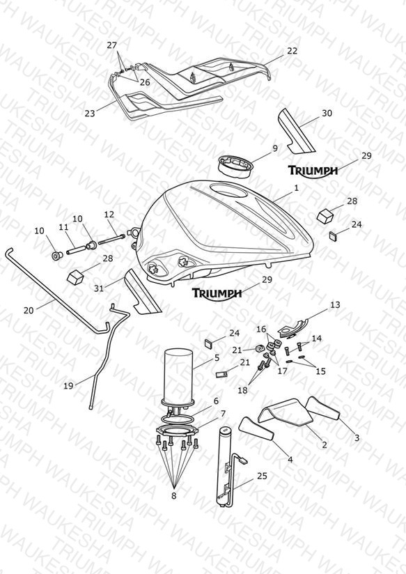 Fuel Tank, Fuel Pump & Fittings