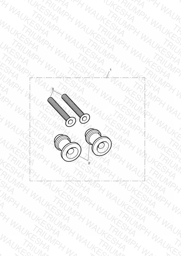 Anodised Paddock Stand Bobbins Kit, Silver