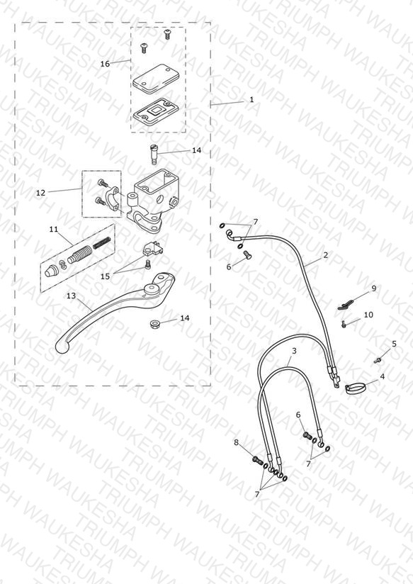 Front Brake Master Cylinder & Hoses