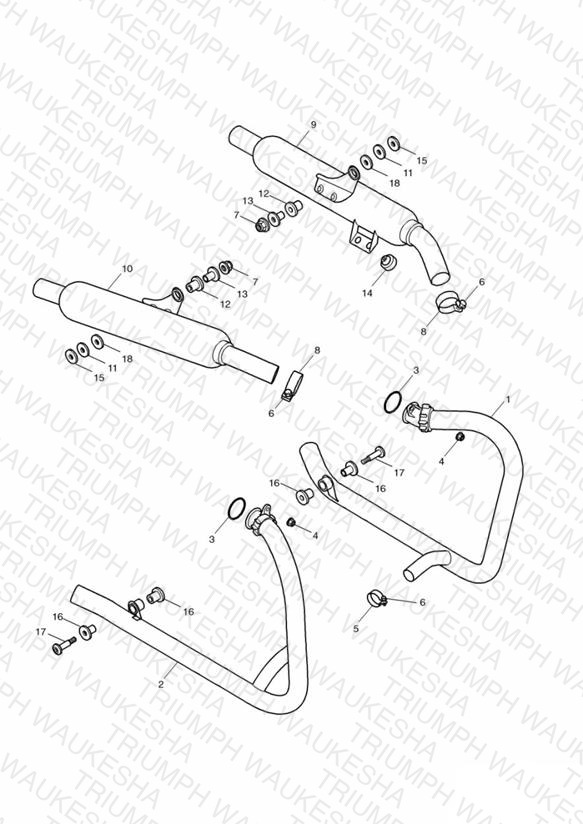 Exhaust System - Bonneville