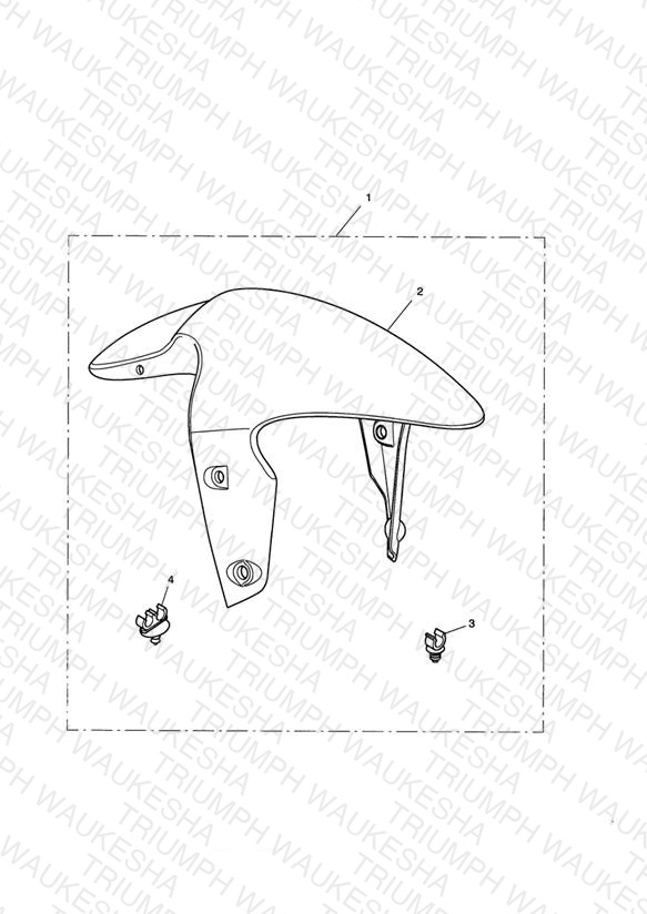 Front Mudguard Kit, Carbon Fibre