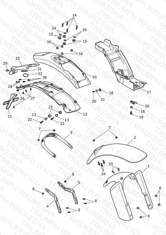 Mudguards - Steve McQueen Edition Only