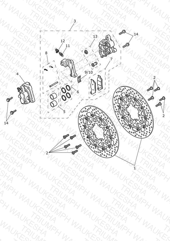 Front Brake Caliper & Disc