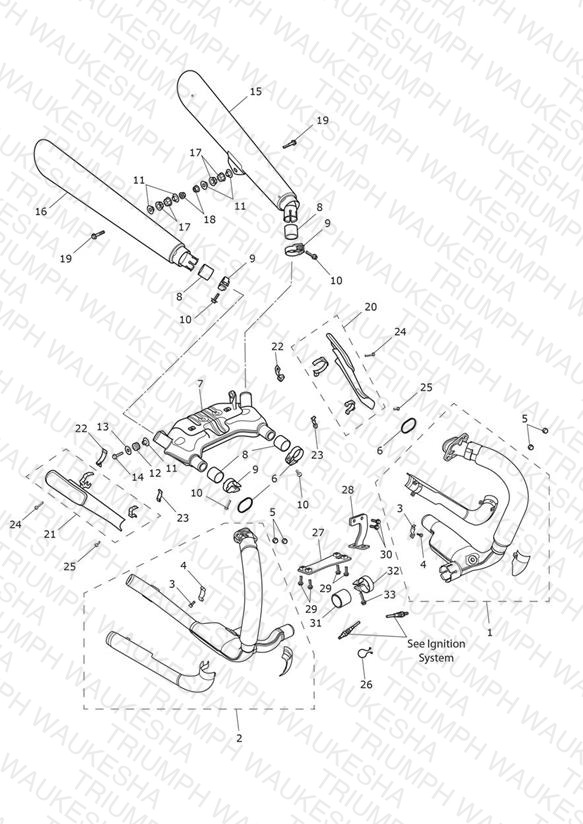 Exhaust System - 780498 > - UK, GR, IN, DE, ES, FR, IT, NL, PT & SE