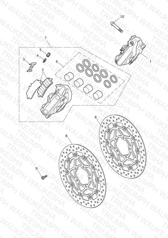 Front Brake Caliper & Disc