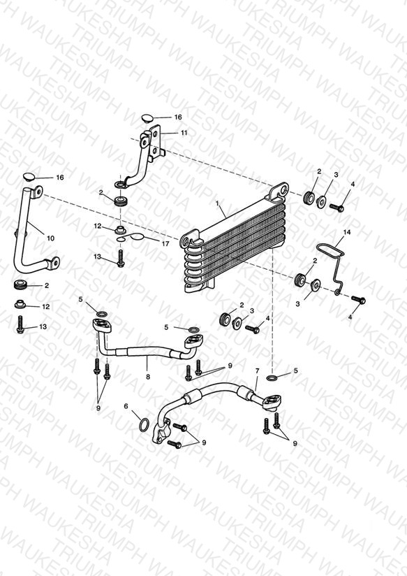 Oil Cooler - Eng No 261328 >