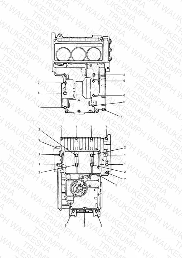 Crankcase Fixings 3 Cylinder » 11852