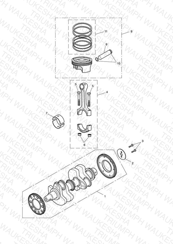 Crankshaft, Connecting Rods & Pistons
