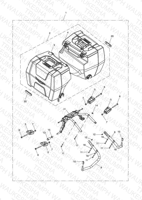 2 Box Pannier Kit, US, CA & SG