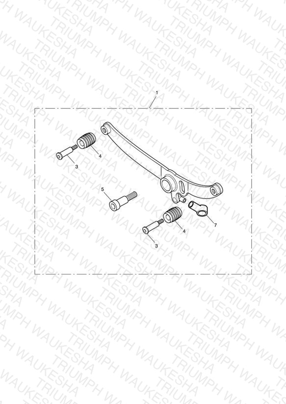 Rocker Gear Lever Kit, Chrome