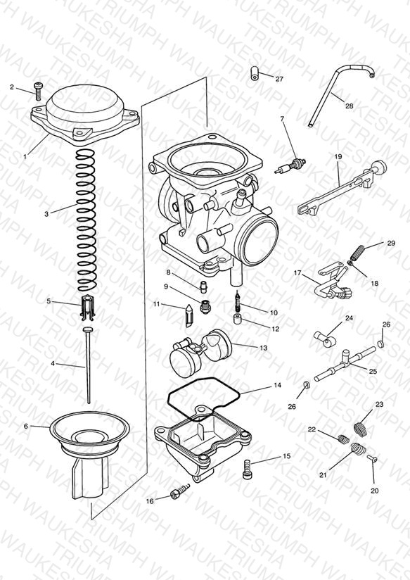 Carburettor Parts - Bonneville T100