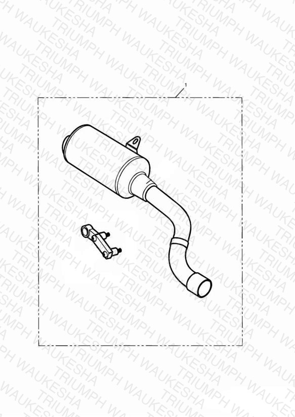 Silencer Kit, Hi-Level, Type 1E 207555 >