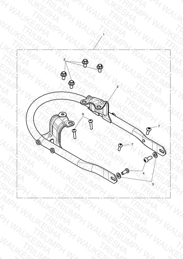 Mounting Kit, Grab Rail, Black