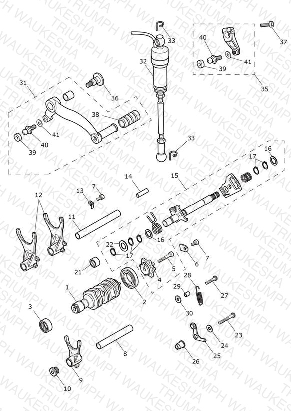 Gear Selectors & Pedal