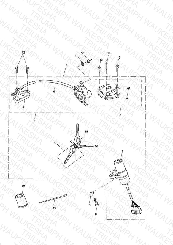 Ign Switch/Lock Set - ROW: 356390 > 361723; & 370066 > - US, CA, TW: 356465 > 361723; & 370785 >