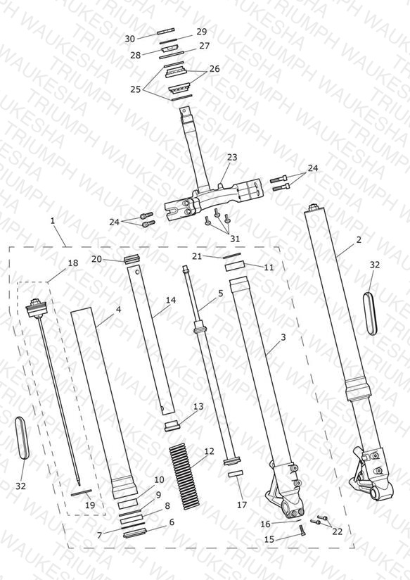 Front Forks & Lower Yoke
