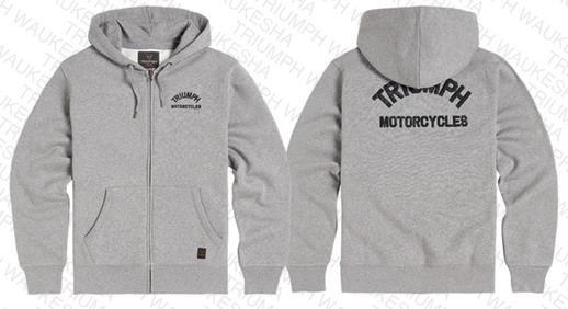 Dolan Full Zip Sweat Grey Marl