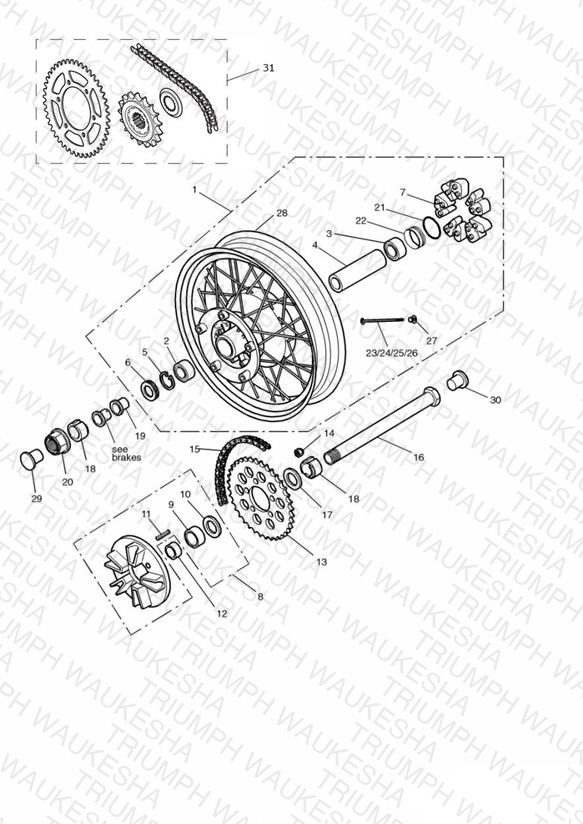 Rear Wheel/Final Drive 29156 »