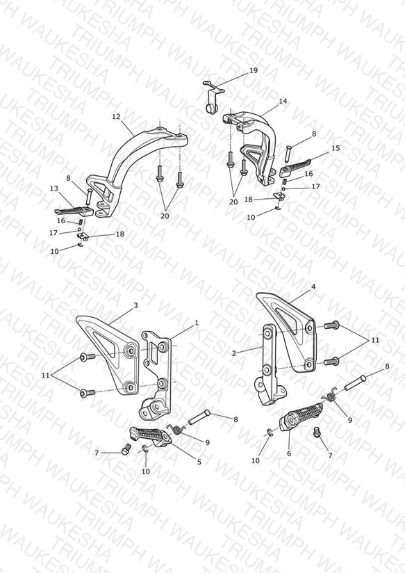 Footrests & Mountings
