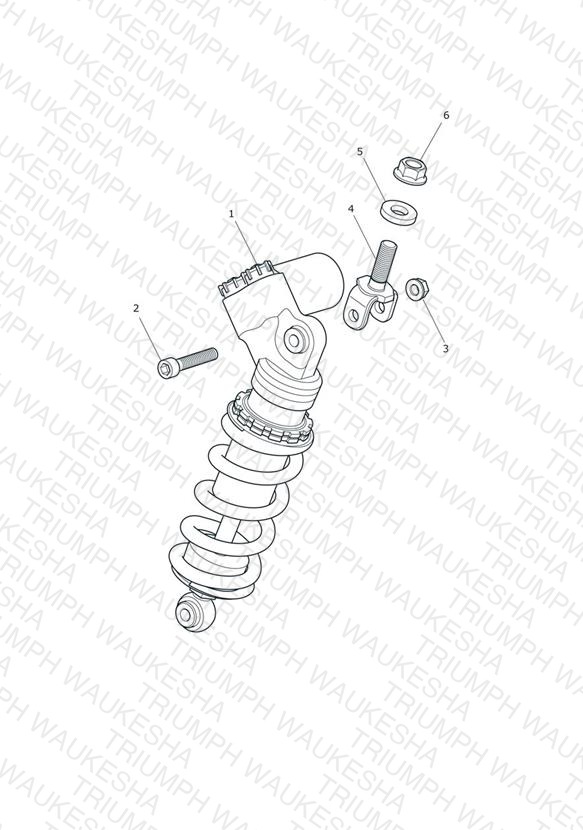 Rear Suspension Unit - Daytona 675R Only