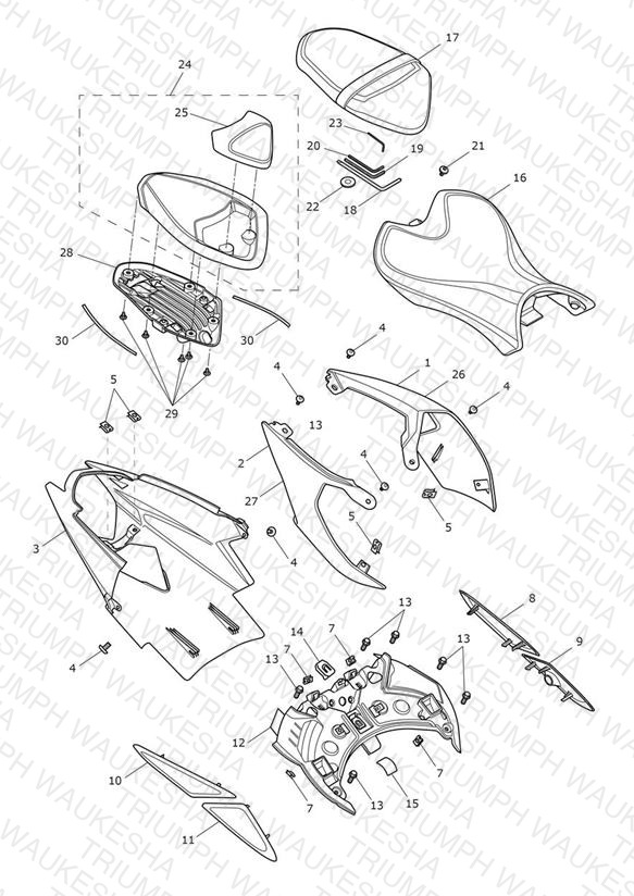 Rear Bodywork & Seat
