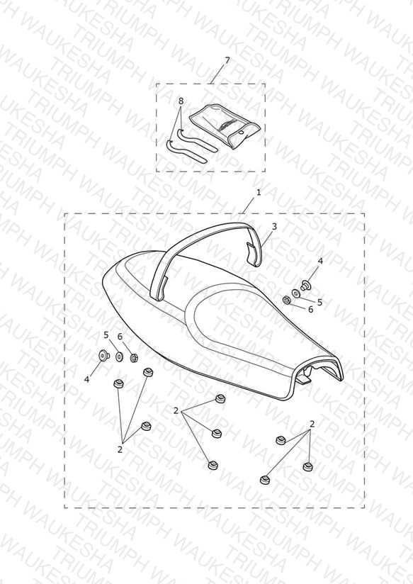 Seat Assembly & Toolkit - Dual Seat Version > 804035